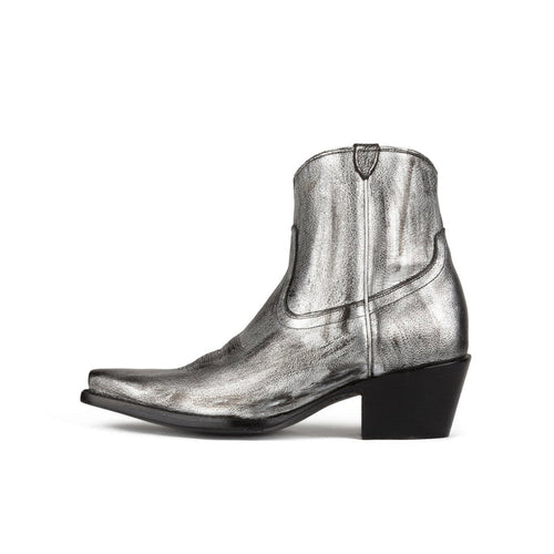 Macie Bean Metallic Western Ankle Boots - Sz 7.57.5