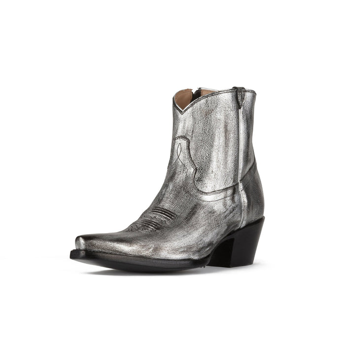 Macie Bean Metallic Western Ankle Boots - Sz 7.57.5