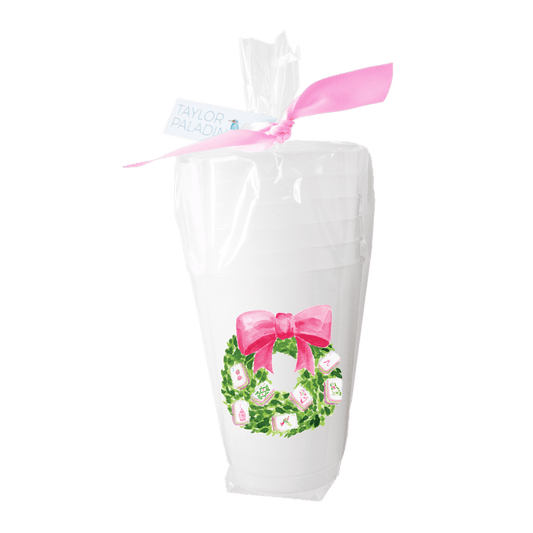 Taylor Paladino Mahjong Wreath Frosted Cup