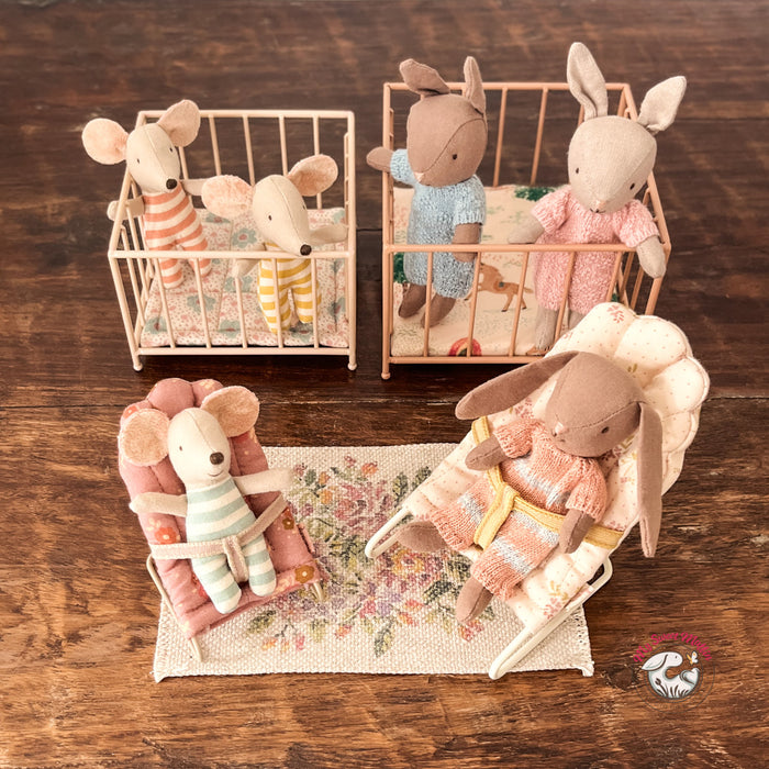 Maileg Doll Playpen, Rose, Mouse size