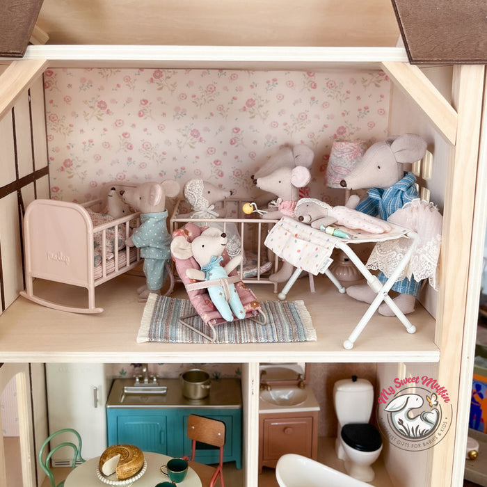 Maileg Doll Playpen, Rose, Mouse size