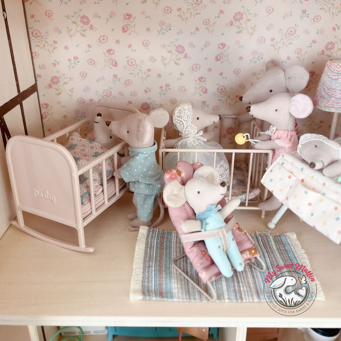 Maileg Doll Playpen, Rose, Mouse size