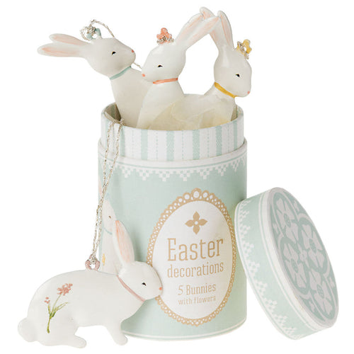 Maileg Easter Bunny Ornaments 5pcs Set