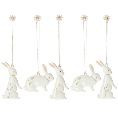 Maileg Easter Bunny Ornaments 5pcs Set