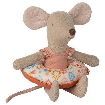 Maileg Little Sister Beach Mouse with Float
