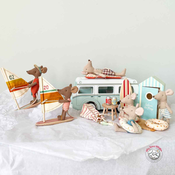 Maileg Little Sister Beach Mouse with Float