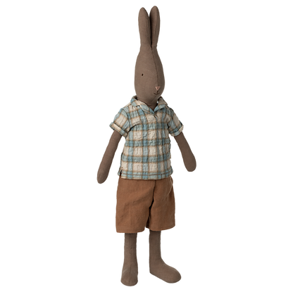 Maileg Rabbit in Checker Shirt, Size 3