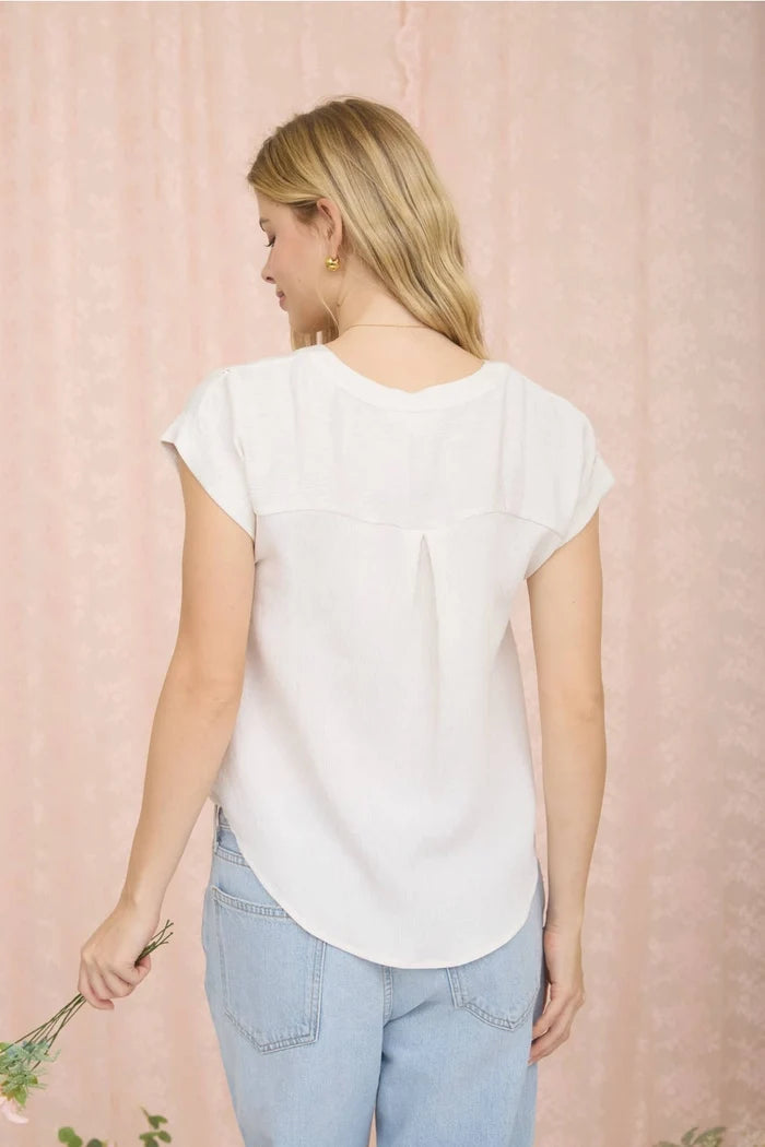 Mariselle Lace Detail Top