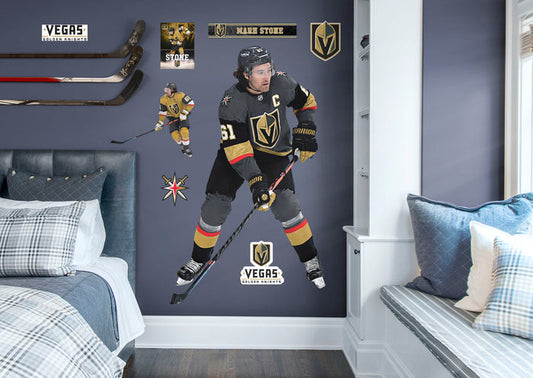 Mark Stone - RealBig Collection - Official NHL - Vegas Golden Knights - Reusable Vinyl Wall Decals - Vegas Team Store