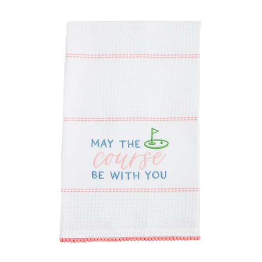 May The Course Golf Waffle Towel