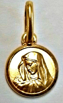 Medaille Dolorosa Gelbgold 750/18K - AME1040