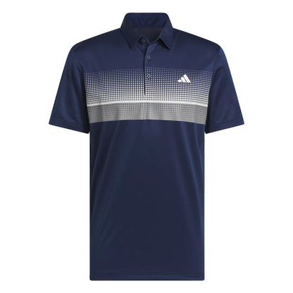 adidas Mens Performance Allover Print Polo Shirt
