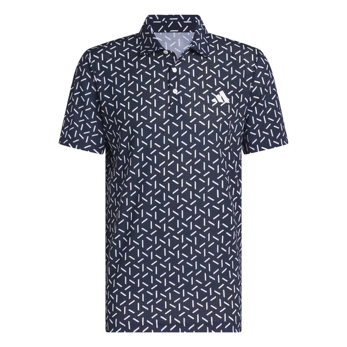 adidas Mens Ultimate365 Mesh Print Climacool Polo