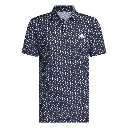 adidas Mens Ultimate365 Mesh Print Climacool Polo