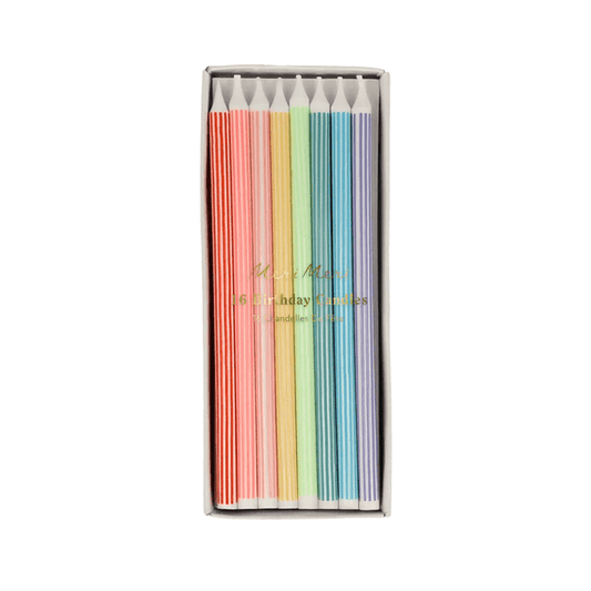 Meri Meri Mixed Striped Candles