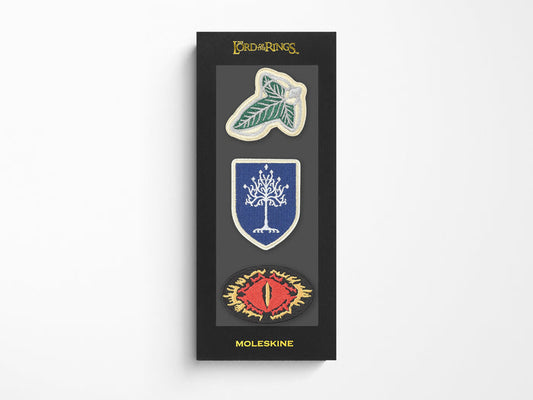 Moleskine and Lord of the Rings Patches - Set of Three