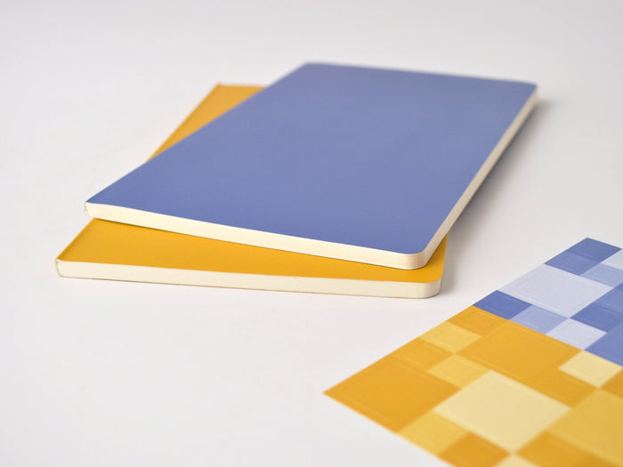 Moleskine Volant Journals Forget Me Not Blue / Amber Yellow