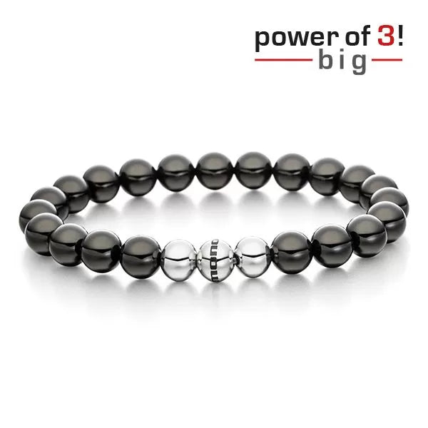 Monomania Power of 3! big Perlenarmband „Willenskraft“, Onyx