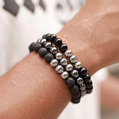 Monomania Power of 3! big Perlenarmband „Willenskraft“, Onyx