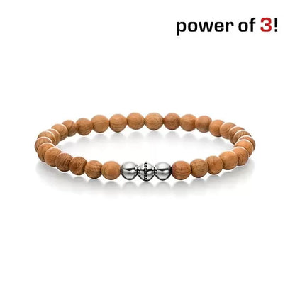Monomania Power of 3! Perlenarmband “Geschicklichkeit”, Holz