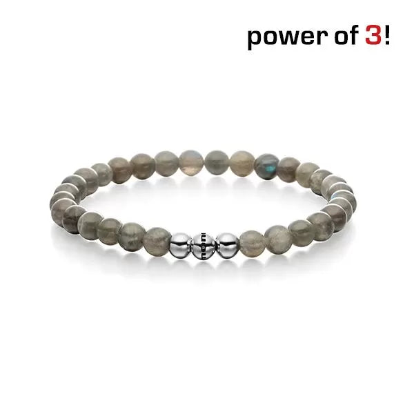 Monomania Power of 3! Perlenarmband “Scharfe Sinne”, Labradorith
