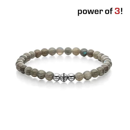 Monomania Power of 3! Perlenarmband “Scharfe Sinne”, Labradorith