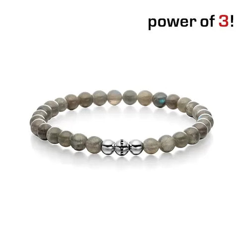 Monomania Power of 3! Perlenarmband “Scharfe Sinne”, Labradorith