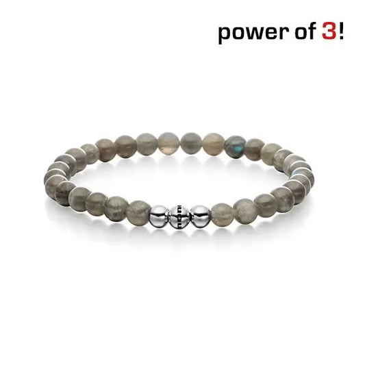 Monomania Power of 3! Perlenarmband “Scharfe Sinne”, Labradorith