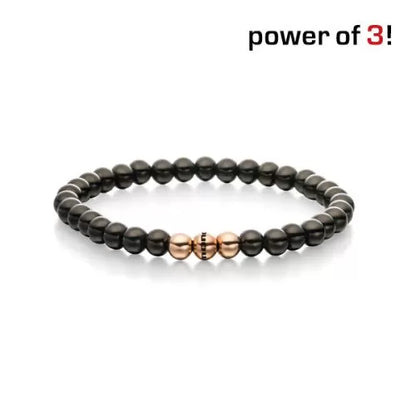 Monomania Power of 3! Perlenarmband, “Sinnlichkeit”, Edelstahl