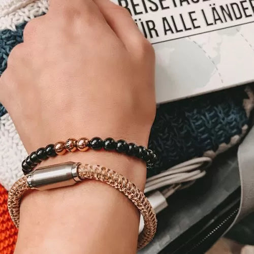 Monomania Power of 3! Perlenarmband, “Sinnlichkeit”, Edelstahl