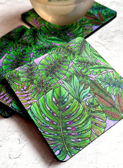 Monstera Leaves Coaster