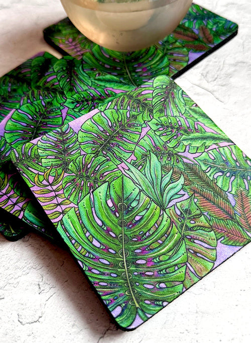Monstera Leaves Coaster