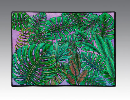 Monstera Leaves Door Mat