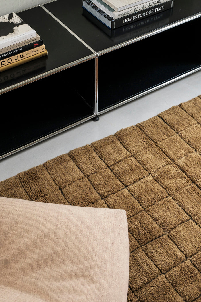 Mosaic Ochre Woolable Area Rug - Rugs by Roo
