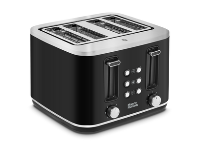 4 slice black toaster
