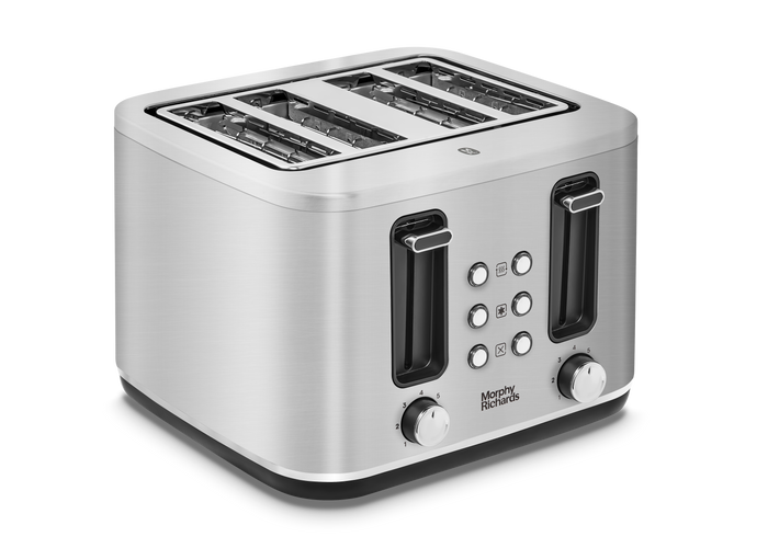 silver 4 slice toaster