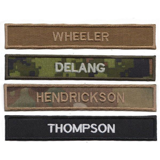 Nametapes (With Hook Fastener Backing)