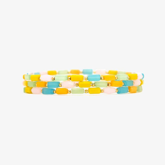 Neon Lights Stretch Bracelet 3 Pack