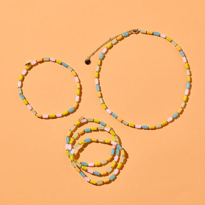 Neon Lights Stretch Bracelet 3 Pack