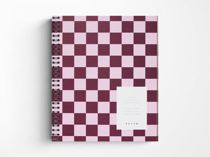 NEW! Notem NELA Journal - Large Bordeaux Check