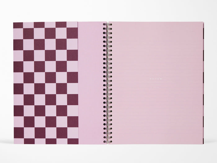 NEW! Notem NELA Journal - Large Bordeaux Check