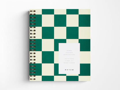 NEW! Notem NELA Journal - Medium Green Check