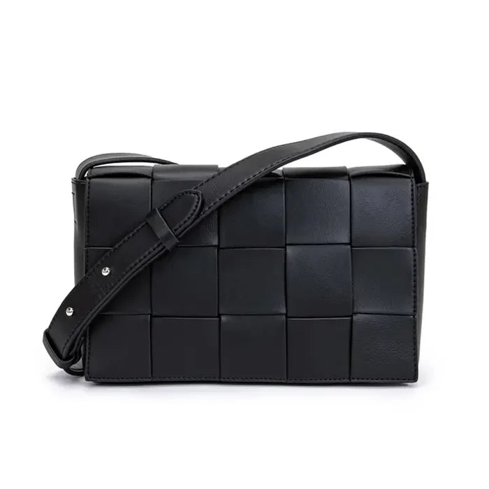 New Woven Plaid Shoulder Crossbody Bag