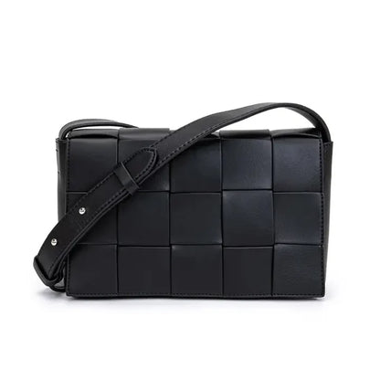 New Woven Plaid Shoulder Crossbody Bag