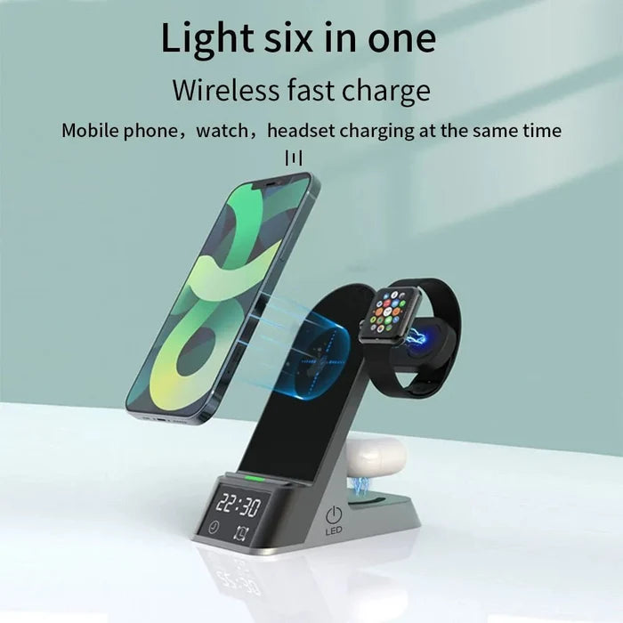 NexTECH® | 3-in-1 Wireless Charger with LED Clock - NexTECH