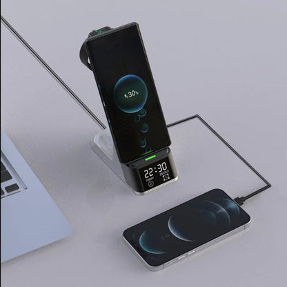 NexTECH® | 3-in-1 Wireless Charger with LED Clock - NexTECH