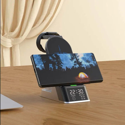 NexTECH® | 3-in-1 Wireless Charger with LED Clock - NexTECH