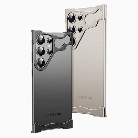 NexTECH® | Bezel-less Anti-Drop Case with Metal Corner Pads for Samsung Galaxy - NexTECH