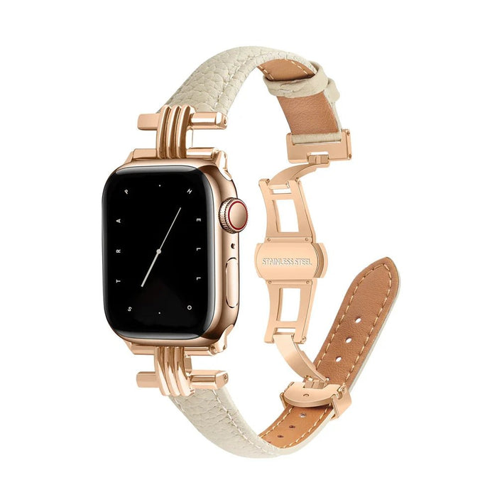 White Band-Silver Buckle / 38mm/40mm/41mm/42mm(Series 10)