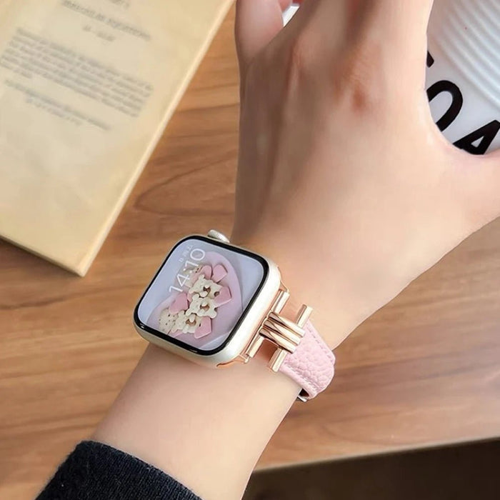NexTECH® | Women’s Premium Leather Band with Metal Lugs for Apple Watch - NexTECH